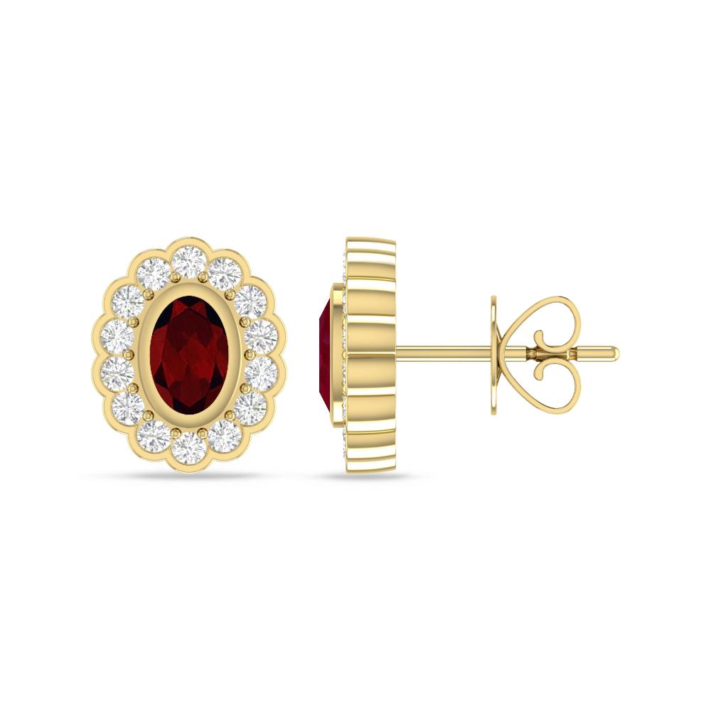 Yellow Gold - Garnet
